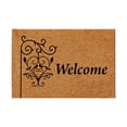 thumbnail image 1 of Catégorie de Produit Tapis Titre de Produit Tapis de Bienvenue Floral Fleur Paillasson en Fibre de Coco Paillasson Coloré de Printemps Tapis de Porte Intérieur Entrée Mignon Décoratif Paillassons Extérieurs Non Tapis de Porte Extérieurs pour Tapis de Porte d'Entrée 16*24, 1 of 5
