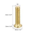 thumbnail image 2 of Unique Bargains M3x12mm Brass Machine Screws, Phillips Pan Head Fastener Bolts 36Pack, 2 of 5