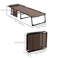 thumbnail image 3 of Outsunny Folding Lounge Chair, Reclining Tanning Chair with Adjustable Back, 3 of 10