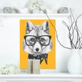 thumbnail image 1 of Funny Fox with Formal Glasses - Contemporary Animal Art Canvas, 1 of 3