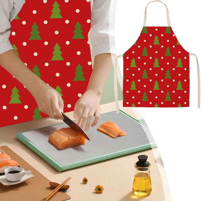 Vaidha Christmas Classic Holiday Linen Apron