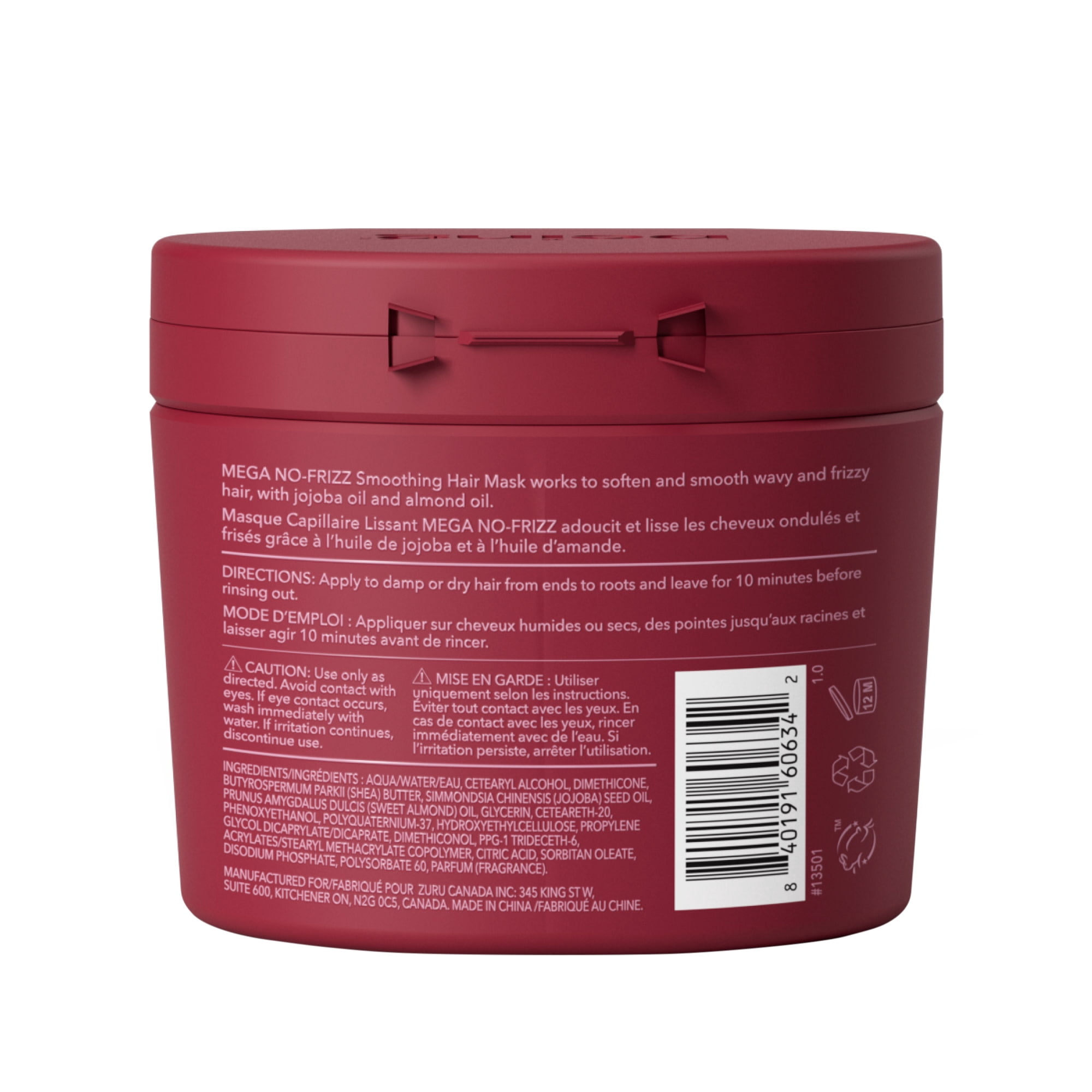 being MEGA NO-FRIZZ Smoothing Hair Mask with Jojoba and Almond Oil 354mL