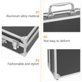 thumbnail image 2 of Shisuyan Portable Tool Box Aluminum Alloy Storage Case Document Instrument Box Tools Container with Sponge Lining, 2 of 9