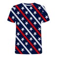 thumbnail image 3 of Mefallenssiah T-Shirt à Manches Courtes pour Homme Homme Décontracté Col Rond Populaire Impression Drapeau Numérique 3D Chandail Entraînement Physique Sport Manches Courtes T-Shirt Blouse Noir, 3 of 4