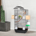 thumbnail image 1 of Yaheetech 39'' Bird Cage for Mid-Sized Parrots, Cockatiels or Parakeets, Black, 1 of 9