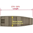thumbnail image 2 of Boat Cover 17'-19' V Hull Runabouts    96''    Grey, 2 of 5