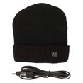 thumbnail image 2 of Knitted Heated Hat, Thick Rechargeable USB Electric Hat  For Winter Deep Coffee Edge, 2 of 8