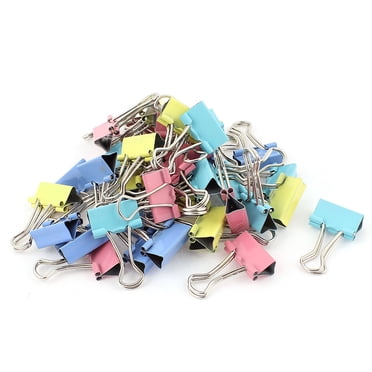 Unique Bargains Office 19mm Metal Document Organize Binder Paper Clips Stationery 40pcs