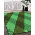 thumbnail image 3 of Ahgly Company Machine Washable Indoor Rectangle Transitional Dark Forest Green Area Rugs, 8' x 10', 3 of 7
