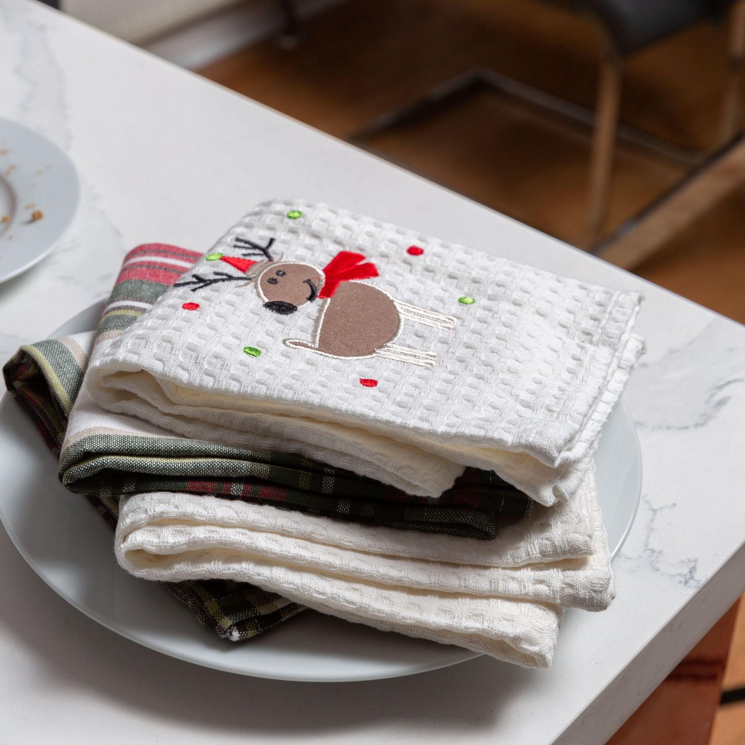 Celebration Plaid 100% Cotton Kitchen Towel