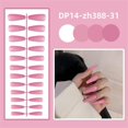 thumbnail image 4 of Glossy Press On Nails Long Square Fake Nails Elegant 24Pcs лн [ζ √| L5M9, 4 of 8