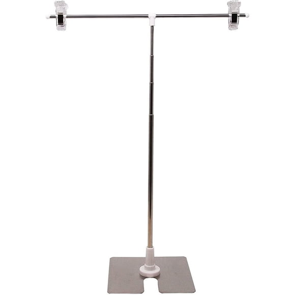 Support d'Affichage Réglable en Acier Inoxydable pour Affiche et Bannière, Support à Pince pour Outils Durables d'Amélioration de la Maison