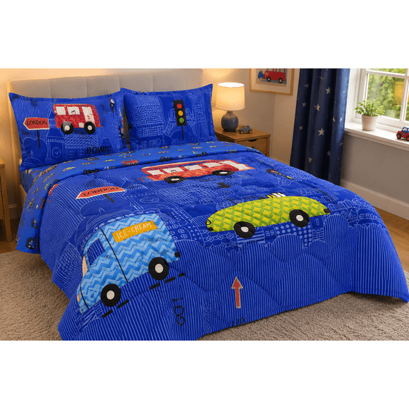 Aarniva Ensemble de Douillette Format Lit Double - Balade en Ville