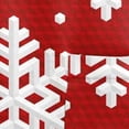 thumbnail image 4 of TIMIFIS Haut de Sarrau Rouge pour Femmes, Haut Cache-Cœur Imprimé de Noël pour les Fêtes, Chemise à Encolure, Bonhomme de Neige, Manches Courtes, Col en V, Tunique d'Infirmière pour le Travail, Blouse d'Uniforme de Travail avec Poches - Rouge Automne/hiver, 4 of 4