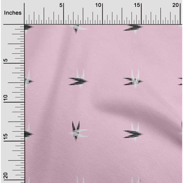 oneOone Polyester Lycra Fabric Arrow Ikat Printed Craft Fabric BTY 56 Inch Wide