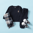 thumbnail image 1 of PatPat 2pc Baby Girl/Boy Casual Animal Pattern Bear Long Sleeve Set, 1 of 2