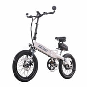 GOTRAX F1V2 Electric Bike for Adults, 350W Motor/20" Tire/48V 10.4Ah Battery/64km/32kph, 264lbs Load Folding E-Bike, Grey