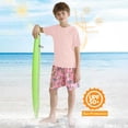 thumbnail image 4 of XIMIN Baby Boys Rash Guard Solid Color Shirts Short Sleeve Quick Dry Swim Shirts UPF 50+ Sun Protection for Kids Athletic Summer Shirt (7-8 Years, Pink), 4 of 9