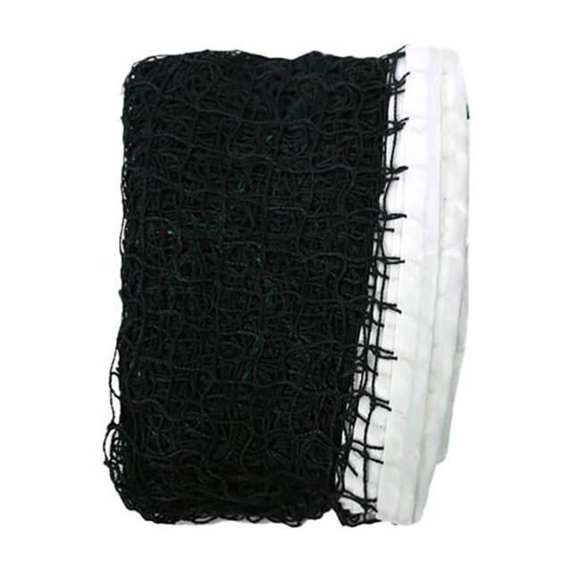 Feltree Filet d'Entraînement de Badminton en Maille, Filet Sportif portable en Polypropylène Mesurant 6,1 m x 0,76 m (240 x 30 Pouces). Conçu pour l'Entraînement de Badminton, de volleyball et de Plage, Il Présente une Maille Noire durable avec des Bords Blancs Renforcés pour une Installation et un Équilibre Faciles. Compact et Léger, Il Convient aux Matchs d'Entraînement, à l'Usage Récréatif et au Rangement Pratique dans des Sacs de tennis Ou des Étuis pour Équipement de Sport.