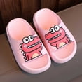 thumbnail image 2 of MIASHUI Kids Dinosaur Slippers Non-Slip Toddler Beach Pool Shower Home Slide Sandals,Red,1, 2 of 9