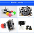 thumbnail image 3 of Transemion Rocker Arcade Fittings Machines Vending Operate Operation Part DIY Games Function Lever Controller Joystick Operation Zero Delay Ball Top Pink, 3 of 9