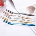 thumbnail image 3 of 6Pcs Stainless Steel Fruit Forks Mini Food Pick Cake Desserts Sushi Snack Sticks, 3 of 9