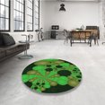 thumbnail image 4 of Ahgly Company Tapis Rectangulaire Lavable en Machine Intérieur Transitionnel Vert Forêt Foncé, 2 Pieds x 3 Pieds, 4 of 7