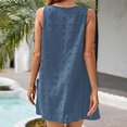 thumbnail image 4 of Gspmoly Robes pour Femmes, Mode Décontractée Aguichant Unie à Rayures Sans Manches à Col Rond Robe Débardeur pour Dames Robes de Cocktail jusqu'à 65 % de Rabais, 4 of 5