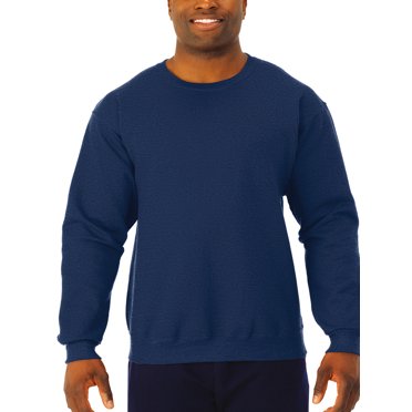 Jerzees Chandails et Chandails à Capuchon en Molleton NuBlend pour Hommes, Chandail en Molleton - Bleu Marine Chiné, Moyen