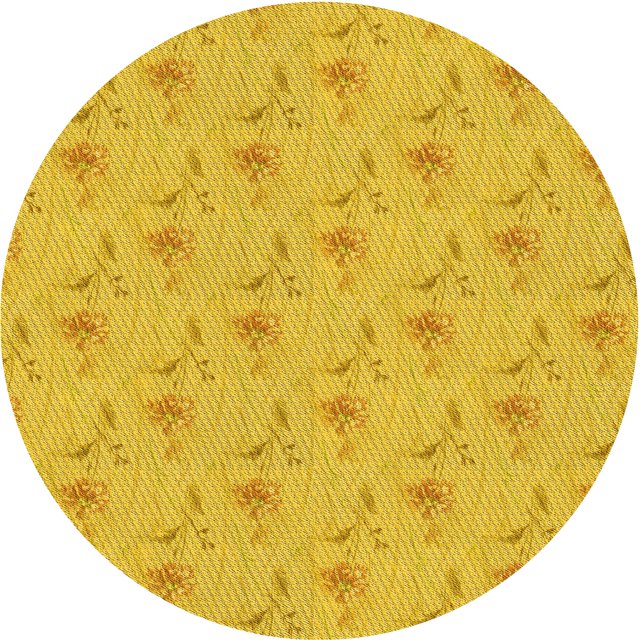 Ahgly Company Machine Washable Indoor Square Transitional Gold Yellow Area Rugs, 3' Square