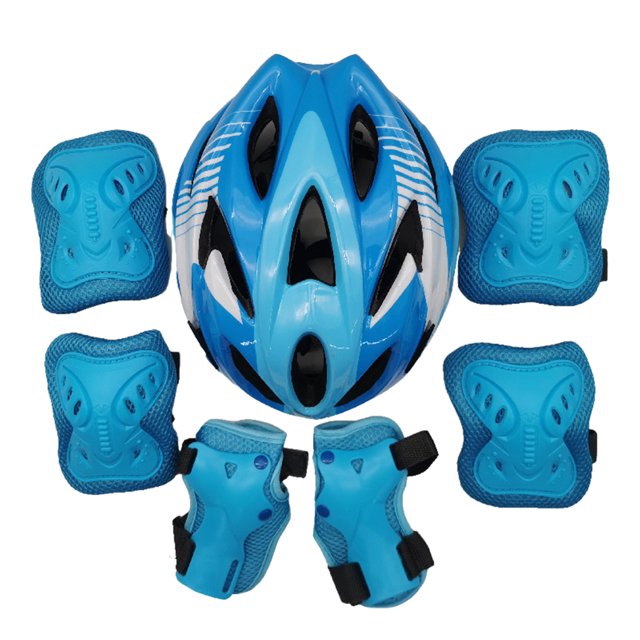 ZheElen 7 Pieces Adjustable Roller Skating Protector Toddler Set Good Heat Dissipation Elbow Pads for Riding Outdoor Type 1