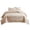 Beige, variante sur Meitianfacai Housse de Lit Matelassée en Coton Lavé Double Face Ensemble 3 Pcs Couleur Unie Taie d'Oreiller 20x26 Po, Beige