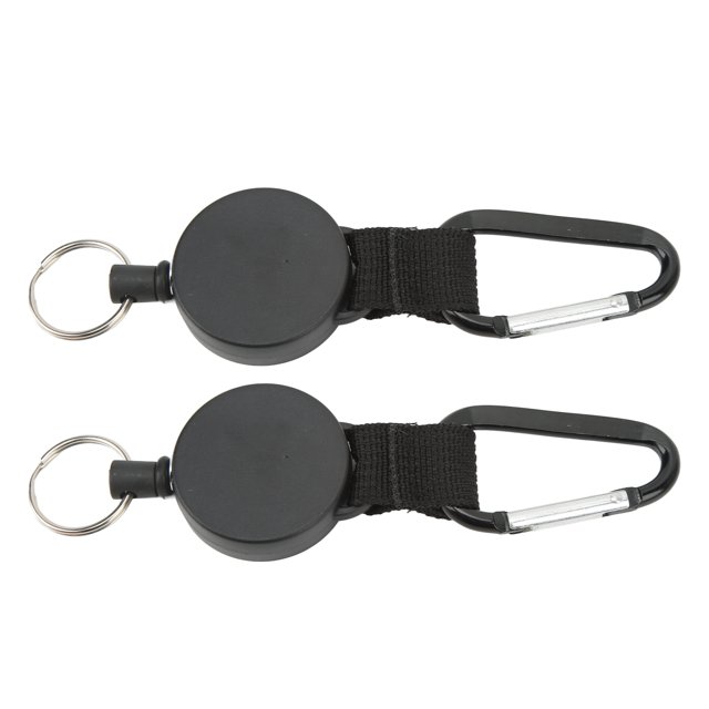 Outdoor Retractable Keychain, Portable Dirty Resistant Stainless Steel Strong Retractable Pull Keychain For Camping Type A 0.7mm,Type B 1mm