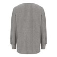 thumbnail image 4 of Meichang Cyber and Monday Deals, Puff Long Sleeve Shirts for Women Plus Size Square Neck Ribbed Knit Tops Solid Loose Fit Side Slit Hem Blouses Spring Trendy Women Tunic Tops, 4 of 4