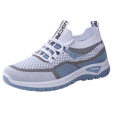 Womens Running Tennis Shoes Color Block Knit Fashion Casual Comfort Athletic Fitness Gym Workout Walking Driving Golf Slip on Sneakers