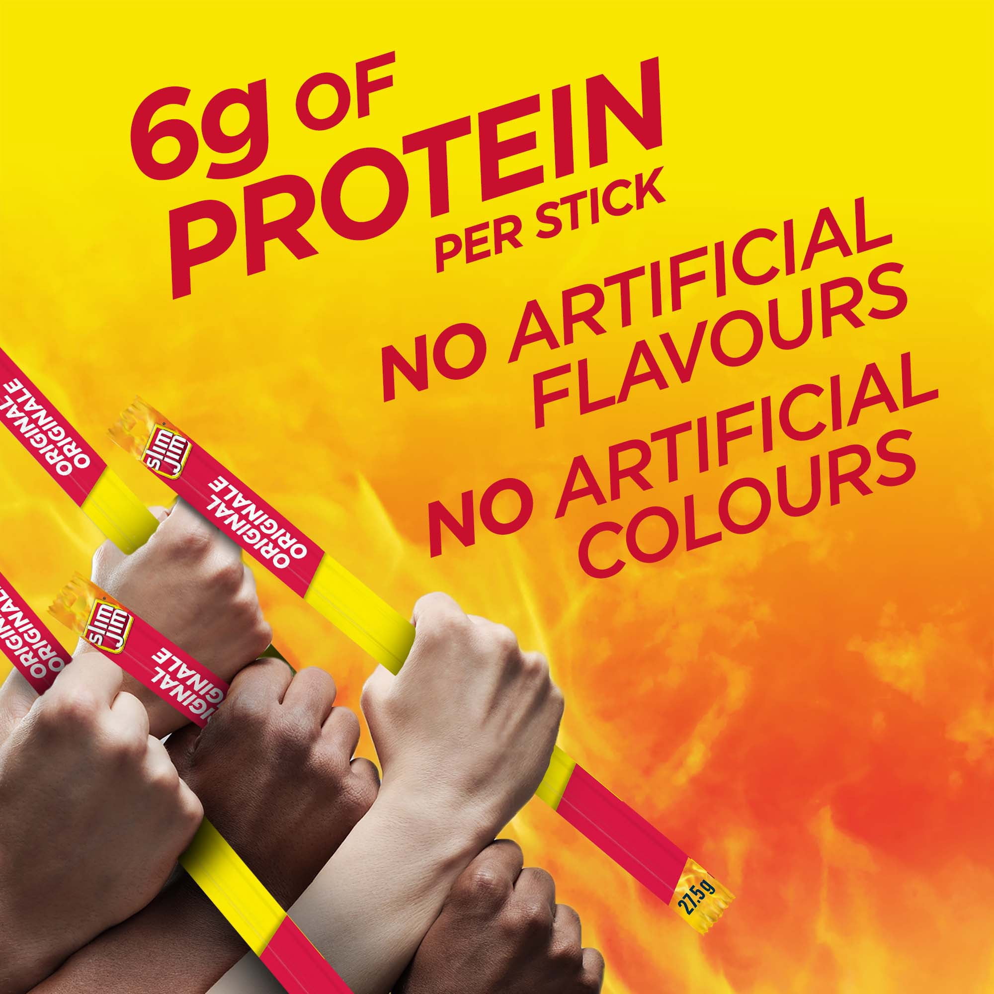 Slim Jim Sausage Protein Snack, Giant Slim® Original, 27.5 Grams