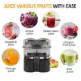 thumbnail image 3 of Dual Orange Juicer Squeezer with Power Cord Automatic Juicer Machine with Brush,Electric Citrus Juicer Portable Lemon Squeezer for Orange Lemon Lime Kiwi, 3 of 7