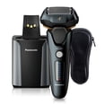 thumbnail image 1 of Panasonic Electric Razor for Men, Electric Shaver, ARC5 with Premium Automatic Cleaning and Charging Station, Wet Dry Shaver Men, Cordless Razor, with Pop-Up Trimmer ES-LV97-K, Black, 1 of 4