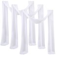 thumbnail image 1 of LCXmlly Roasting Pan Wedding Arch Drape Fabric Long 3 Panels Wide Sheer Wrinkle Free Soft Party Backdrop Drapery, 1 of 6