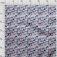 thumbnail image 2 of oneOone Cotton Silk Fabric Square & Triangle Geometric Print Fabric By Yard 42 Inch Wide, 2 of 4
