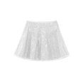 thumbnail image 4 of Hansber Jupe à Sequins pour Filles, Jupe de Danse Moderne Jazz Hip Hop Ballet Argent 6, 4 of 5