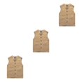 thumbnail image 3 of Youkk Classic And Versatile Dad Wear Waistcoat With Multiple Pockets Multi-pockets khaki L 3Set, 3 of 6