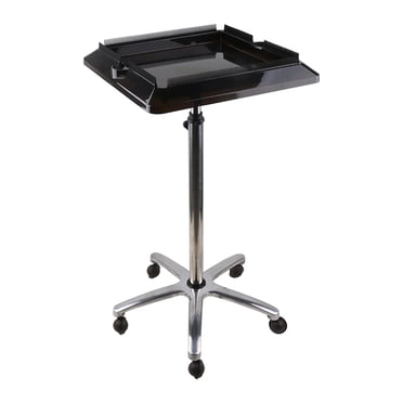 Multi Purpose Rolling Hair Salon Tray Cart for Hairstylist Adjustable Height Hairdressing Tool Movable Mobile Utility Salon Storage Trolley with 3 Barrels