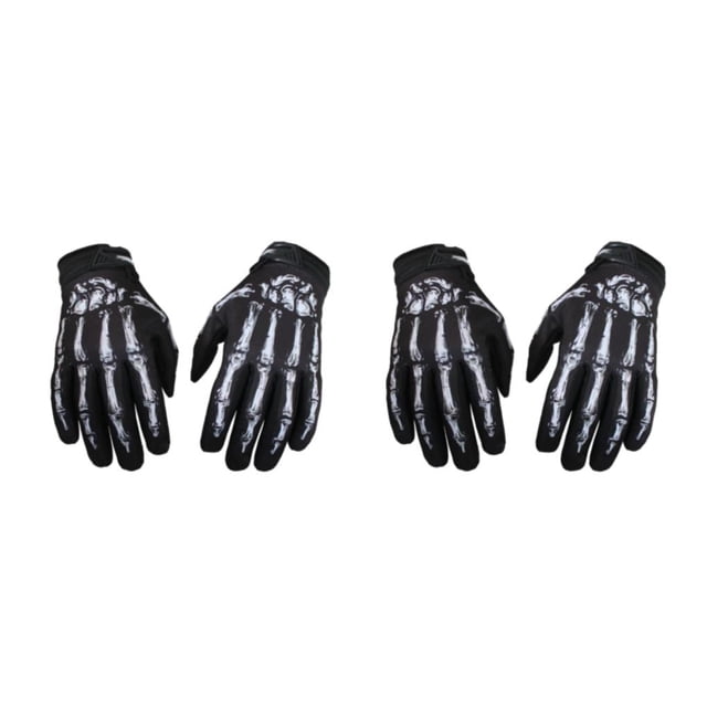kurtrusly Breathable And Comfortable Full Finger Riding Gloves For Motorcycle Cycling Lightweight And Shockproof Nylon Durable white S 2Set