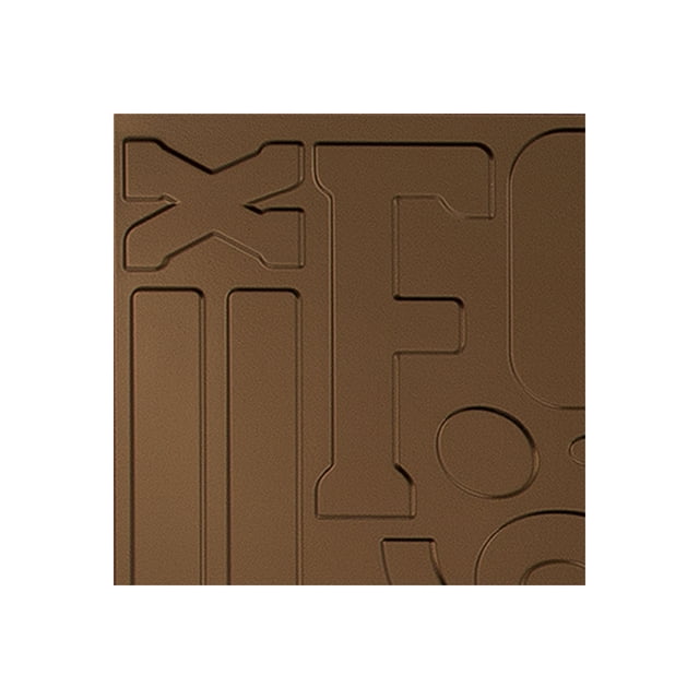Fasade Alphabet Oil Rubbed Bronze Wall Panel Sample 12" x 12"