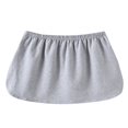 thumbnail image 3 of Jupe Mini Ajustable pour Femmes, Demi-Longueur, Ourlet, Demi-Slips, Faux Hauts Noirs à Rayures Verticales L, 3 of 4