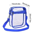 thumbnail image 2 of Clear Stadium Bags Approved, Usavan PVC Transparent Chest Bag Large Capacity, Thick Sturdy Material with Front Pocket Crossbody Storage Bag for Travel Sports Events, 2 of 3