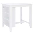 thumbnail image 1 of Linon Nico Wood Counter Height Wood Space Saving Table 3 Shelves in White Paint, 1 of 10