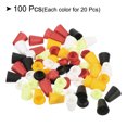 thumbnail image 3 of Unique Bargains Bell End Stopper Cord Rope Lock for Drawstring Bag, Golden Green Red Black White, 100 Pack, 3 of 5
