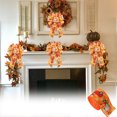 thumbnail image 1 of Oefntac Ribbon Thanksgiving Ribbon Theme Ribbon Yellow Maple Leaf Pumpkin Plaid Edge Decorative Ribbon, 1 of 6